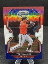 2022 Panini Prizm - Trey Mancini #107 Red White & Blue Prizm Baltimore Orioles