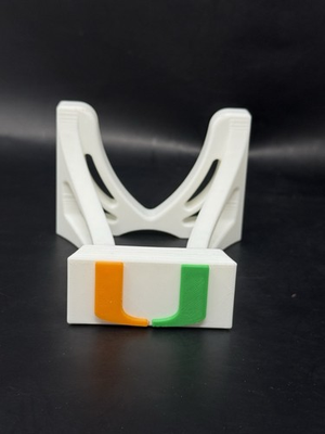 #ad #ad Miami Hurricanes Custom Football Display Stand Sports Memorabilia $15.95