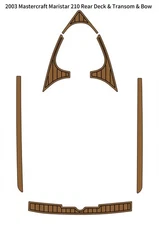 2003 Mastercraft Maristar 210 Rear Deck Transom Bow Boat EVA Teak Deck Floor Pad