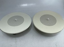 Lot Of 2 Used Lowell Intercom Ceiling 8c5 Speaker With  Volume Controll Knob