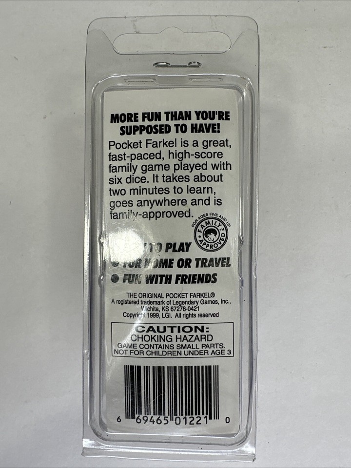 The Original Pocket Farkel Classic Dice Game Travel Party PURPLE NEW eBay