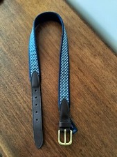 Vineyard Vines Boys Blue Whale Leather Belt