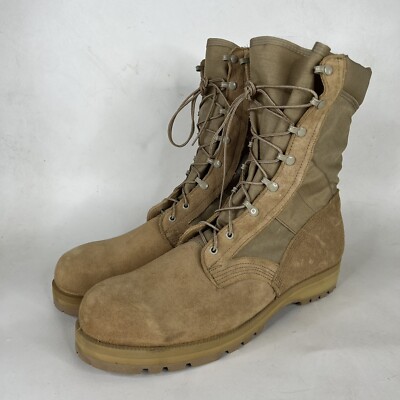 NWT Wellco Army Combat Boot Temperate Weather Vibram Suede Tan Mens Size 15.5 R Wellco Hot Weather Army Combat Boots Desert Tan Size 15.5 R  main image 2