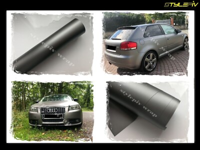 Vinyle Adhésif Mat Anthracite Thermoformable - Rouleau 200cm X 152cm Pour Wrapping Voiture Ou Objet