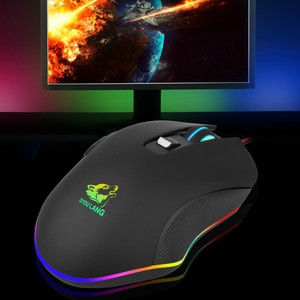 3200 DPI Ergonomic Optical Wired Gaming Mouse 6 Button RGB Backlit for PC Laptop