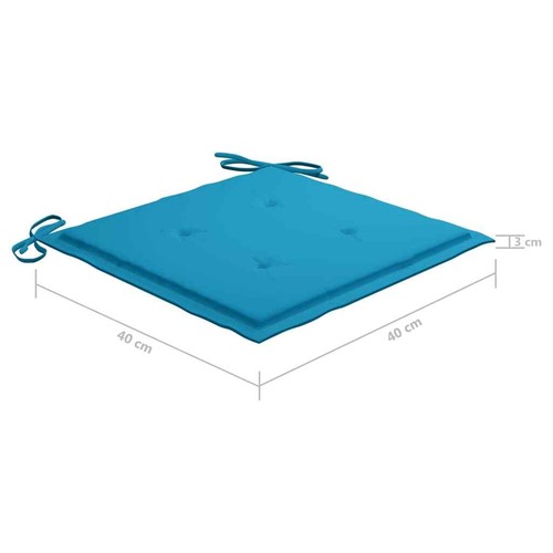 Set of 2/4/6 Outdoor Garden Chair Seat Cushion Fabric Pad 40x40x4cm/50x50x4cm AU - Picture 98 of 195