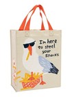 Blue Q bag Steal Your Snacks Handy Tote Great Novelty Gift Recycled Plastic