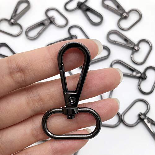 Swivel Lobster Clasp Push Gate Snap Hook Lobster Clasps Hooks 1 inch Gunmetal - Bild 6 von 6