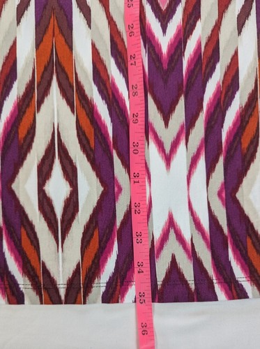 ATHLETA Santor-Fika Santorini Dress Ikat XS Purple Print Stretch Jersey NWT - Picture 6 of 8
