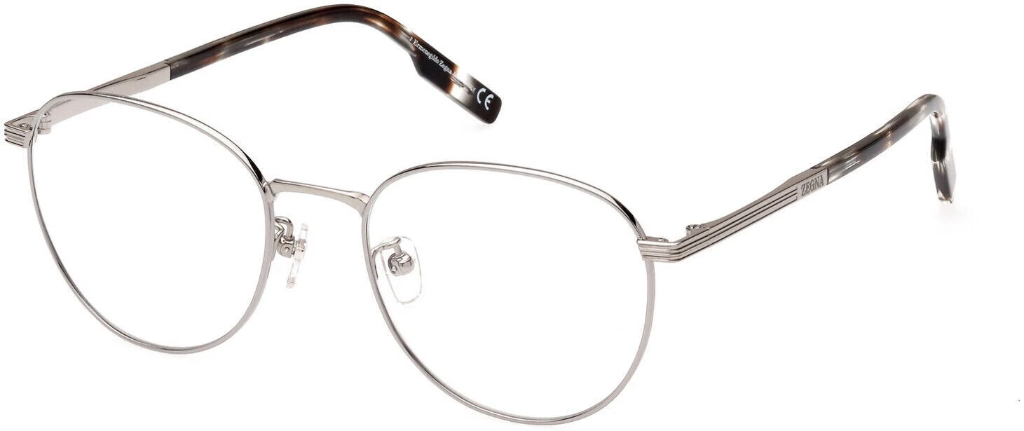 Ermenegildo Zegna EZ 5252 H 008 Gunmetal Round Metal Eyeglasses Frame 52 19 145