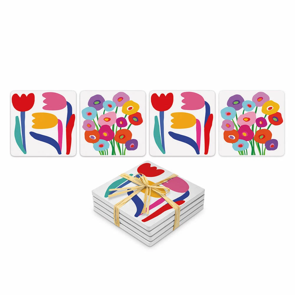 PPD Super Bloom x 2 Design Coaster 4-tlg. Untersetzer  