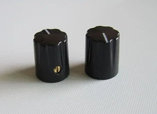 10pcs Black Guitar Scalloped Edge Davies 1900H Style AMP Knob Effect Pedal Knobs