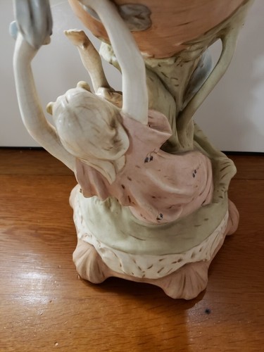 Centro de mesa de porcelana austriaco Art Nouveau Merkelsgrun de finales del siglo XIX Rhinemaidens - Imagen 8 de 10