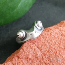 Antiqued 925 Sterling Silver Tree Frog Ring Adjustable Fun Cute Unique Gift