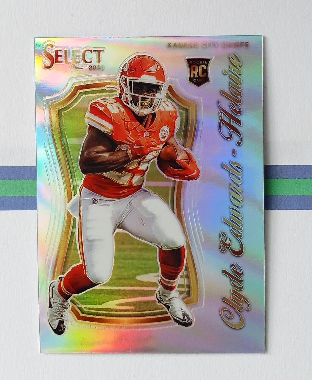 2020 Panini Select Clyde Edwards-Helaire Rookie Certified Silver Prizm #SCR-12