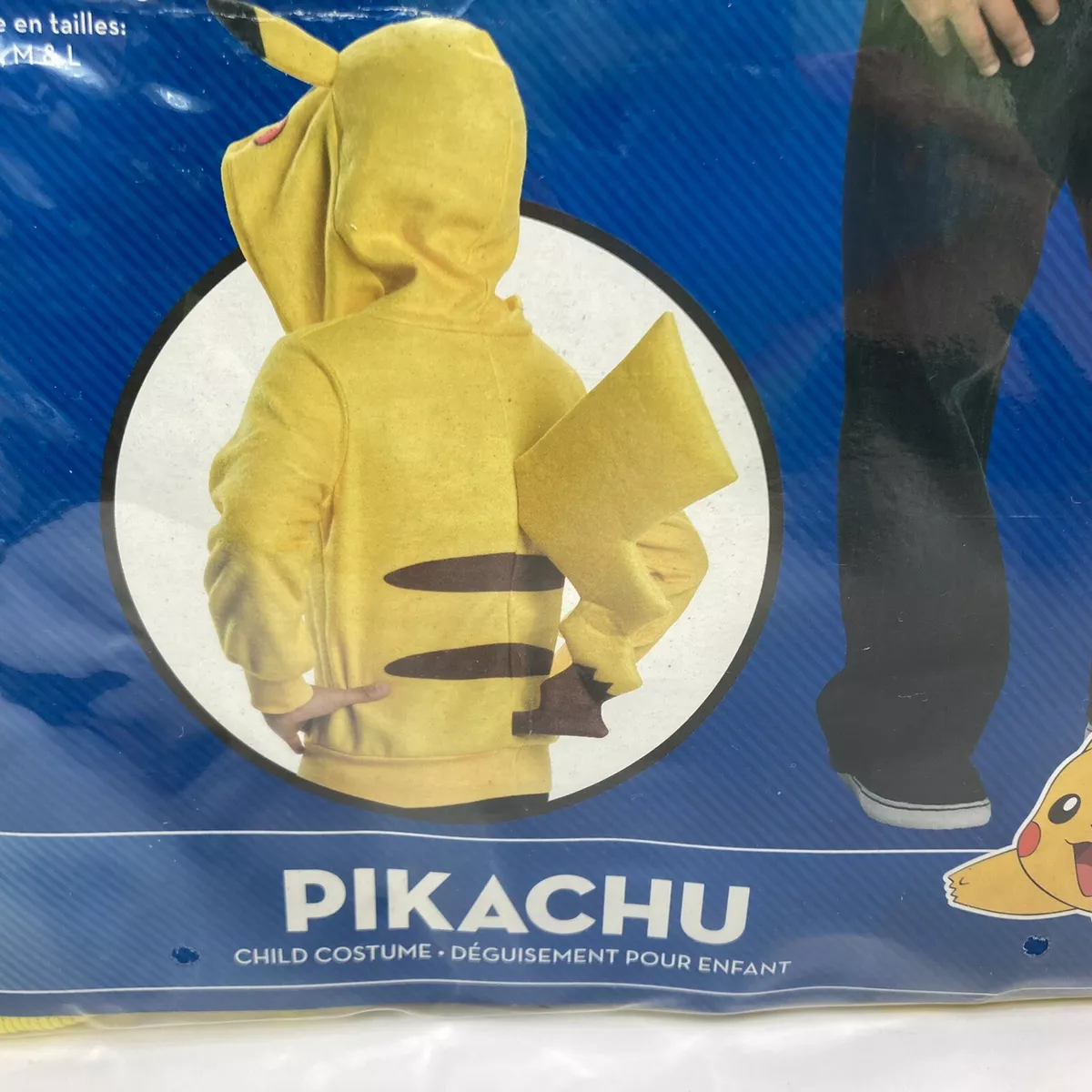 Pokemon Pikachu Jacket Costume Kids Child Large Rubies Hoodie w