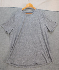 All in Motion Performance Shirt Grey Men's XXL Breathable Athletic Short Sleeve