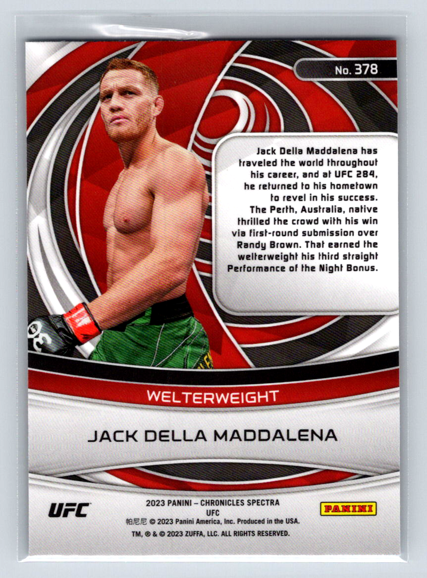 2023 Chronicles UFC #378 Jack Della Maddalena (RC) -Spectra Base