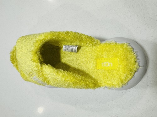 UGG Women’s Sugarcloud Slide Sandals In Sunny Yellow Size 10 MSRP $150 - Picture 7 of 12