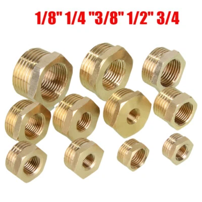 MARKENLOS Adattatore nipplo riduttore ottone riduzione raccordo filettato da 1/8" a 3/4"