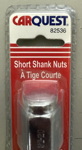 SINGLE PACK NOS Carquest Short Shank Lug Nuts 1/2" x 20 RH 82536 - Picture 2 of 5