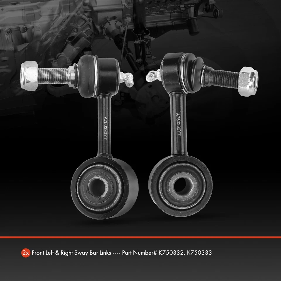 2x Eslabón de extremo estabilizador delantero izquierdo y derecho para Lexus LX570 08-11 13-19 Foto 2 de 4