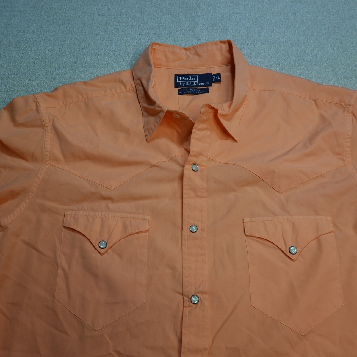 Ralph Lauren western shirt ポロ リネン Cotton-Linen Denim