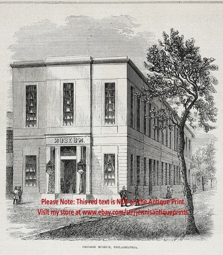 Pennsylvania Philadelphia Sansom & 9th St, 1850s Antique Engraving Print