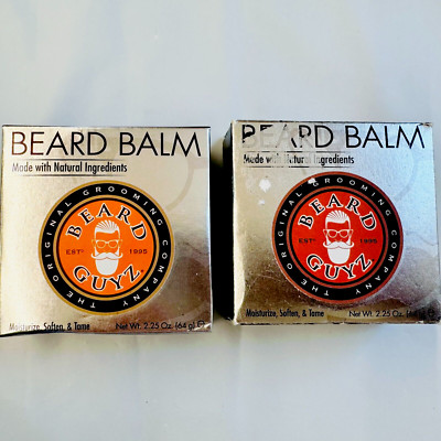 Beard Guyz Beard Balm Soften Moisturize Style Your Beard 2.25oz X 2PK