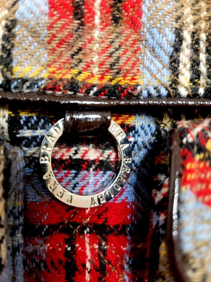 Vera Bradley Highland Patchwork Bandolera a Cuadros Sillín Bolso Cartera Envío Rápido Foto 3 de 4