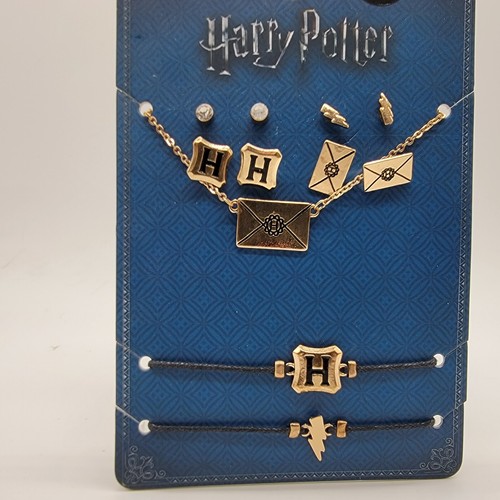Primark Harry Potter Jewelry Set Earrings Necklace Bracelet Letter US Seller - Picture 2 of 4