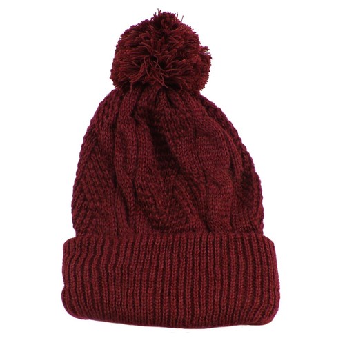 Thick Crochet Knit Pom Pom Hip-hop Slouchy Beanie Warm Winter Hat Women Men - Picture 20 of 53
