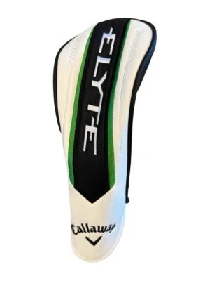 "NEW" 2025 CALLAWAY ELYTE FAIRWAY WOOD HEADCOVER-BLACK/WHITE/GREEN #000
