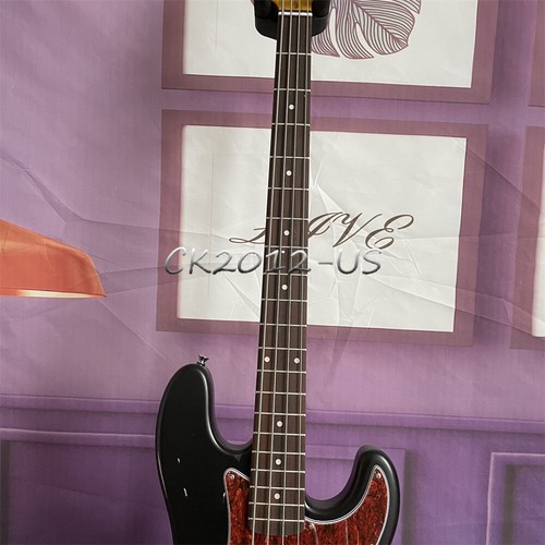 Black Vintage II 1960 Basso di Precisione Chitarra Elettrica 4 Corde Solid Body Relic - Foto 4 di 7