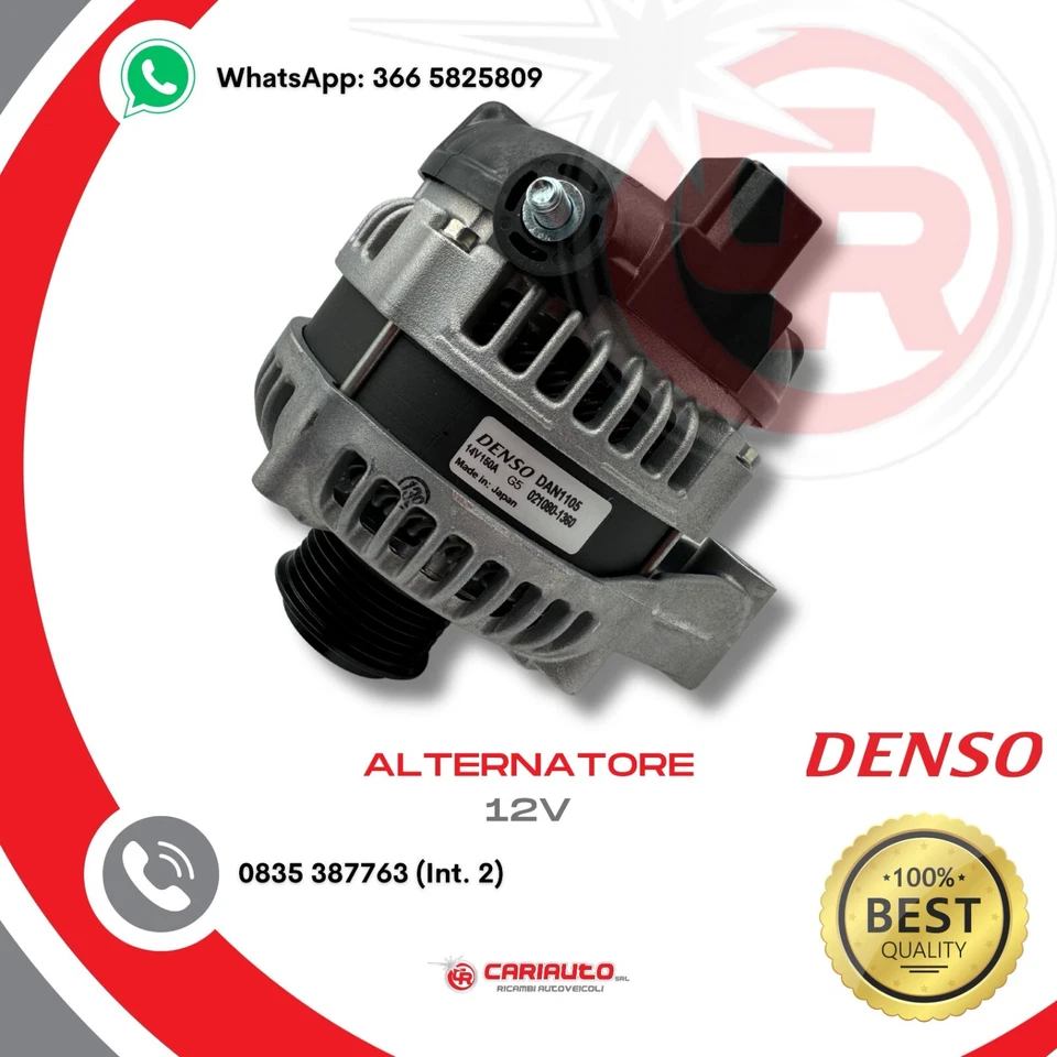 Alternatore 150A 14V Denso Land Rover Discovery IV Range Rover Sport 3.0 2010 - Immagine 2 di 4