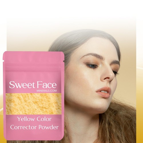 YELLOW CORRECTOR BULK POWDER (12 gram Refill Pouch) Mineral Makeup Matte Banana - Picture 45 of 56