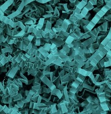 250g Turquoise zig zag shredded paper