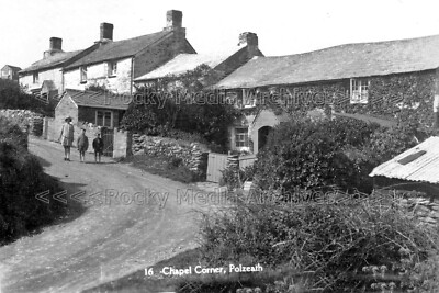 Saa-63 Street View, Chapel Corner, Polzeath, Cornwall 1927. Foto