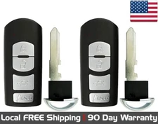 2x New Replacement Key Fob Remote For Select Mazda Vehicles (Read Description)