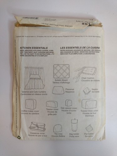Simplicity, McCalls, Buttermilk, Sewing Patterns. Aprons, Bags, New And Used6Lot - Picture 13 of 13