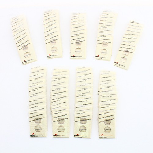 Cooper PJ8A Almond Mid-size 1-Gang Receptacle Wallplate Outlet Nylon Cover 90pcs