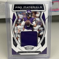 2025 Panini Certified Pro Materials JJ McCarthy 25/299  VIKINGS