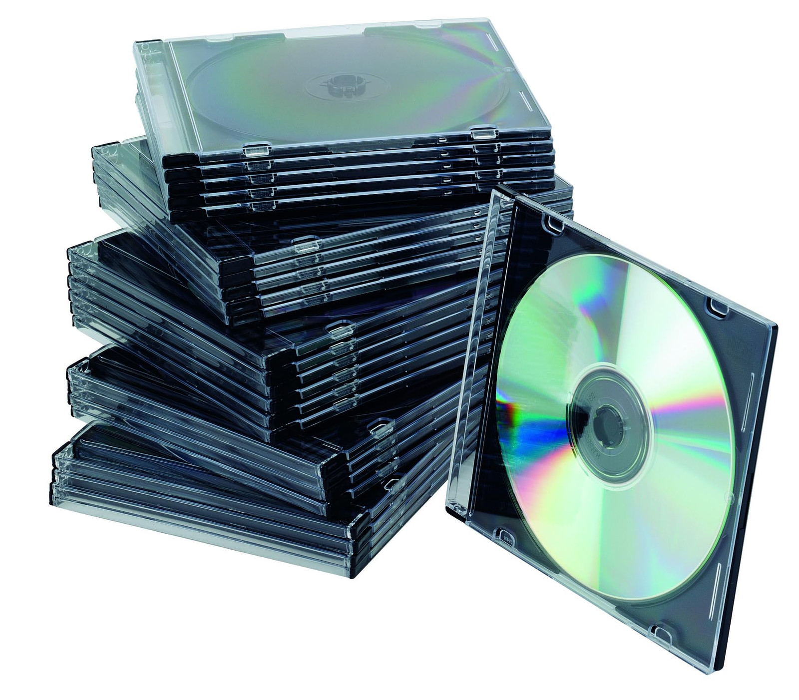 Connect CD Slim Jewel Cases 25 pieces Black (i1O)