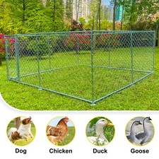 10ft x10ft Large Dog Kennel Pet Dog Run House Metal Shade Cage Backyard Playpen
