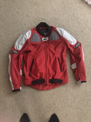 Cortech Tour Master GX Air Women s Large Motorcycle Jacket Mesh Red Padded READ