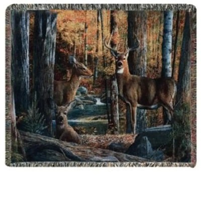 Broken Silence II Tapestry Throw by Kevin Daniel, Woven in North America 50x60in