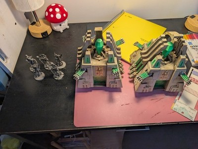 warhammer 40k necron monolith Lot + Characters Painted 3rd edition