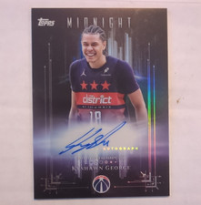 Topps Midnight Dark Marks Kyshawn George Autograph Wizards DM-KG 2025-26