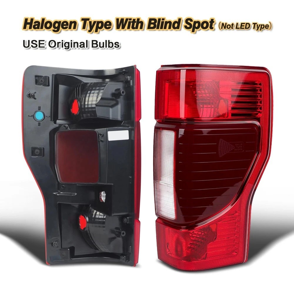 Top-liftsupport Tail Light Assembly For 2020-2022 Ford F250/F350 Super Duty (Without Blind Spot)