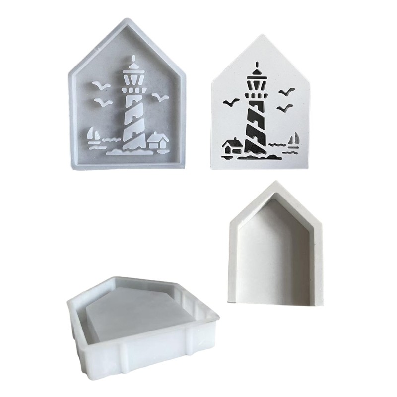 Silicone Lighthouse Craft Mold for DIY Home Decor Accessories